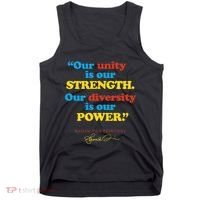 Unity Strength Diversity Power Quote For Social Justice Tank Top thumb 0