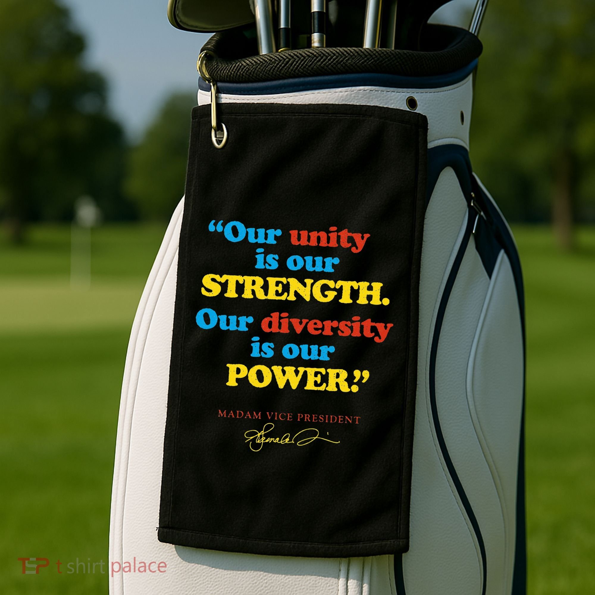 Unity Strength Diversity Power Quote For Social Justice Golf Towel