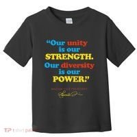 Unity Strength Diversity Power Quote For Social Justice Toddler T-Shirt thumb 0