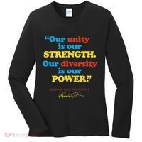 Unity Strength Diversity Power Quote For Social Justice Women's Long Sleeve Shirt thumb 0