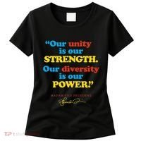 Unity Strength Diversity Power Quote For Social Justice Women's T-Shirt thumb 0