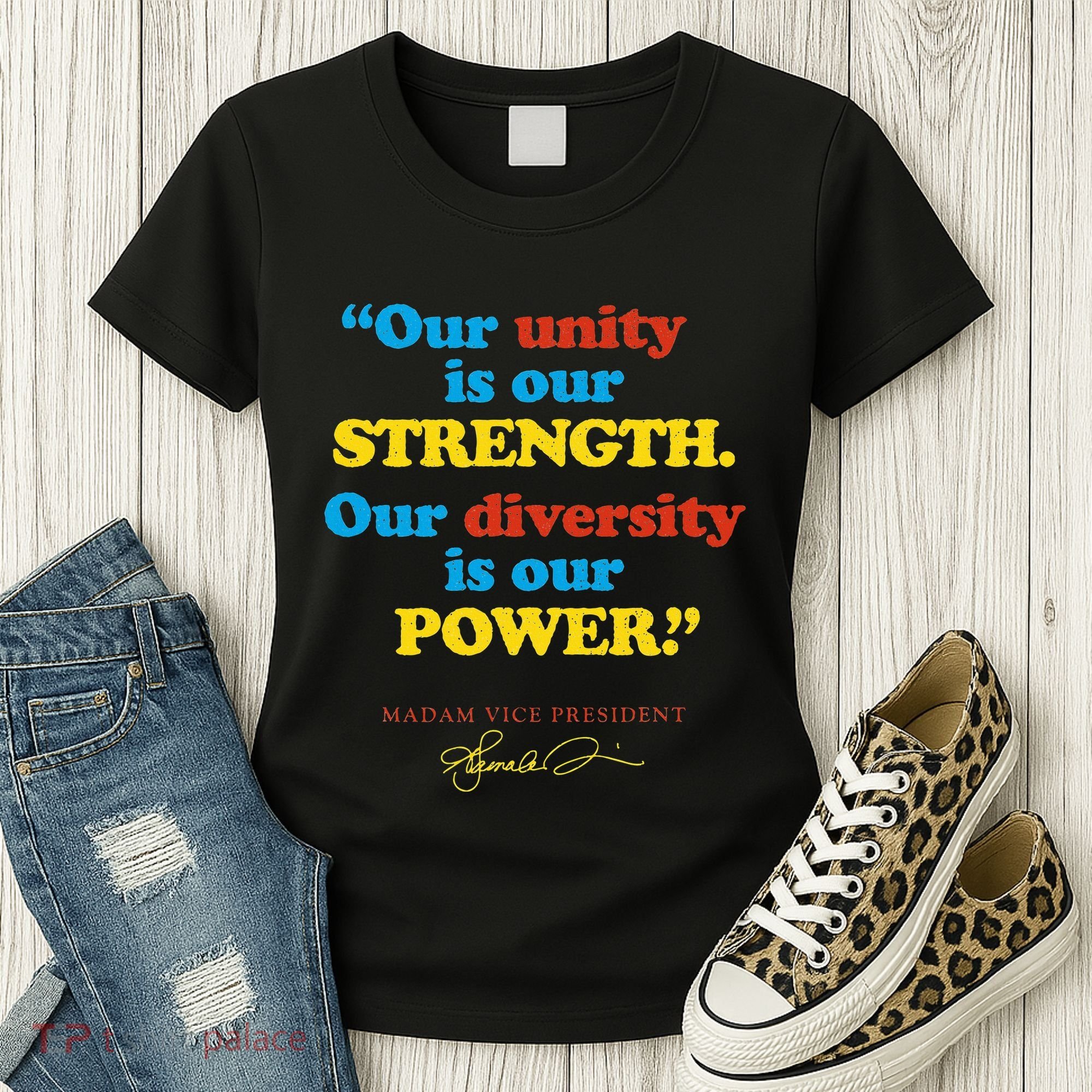 Unity Strength Diversity Power Quote For Social Justice Women's T-Shirt