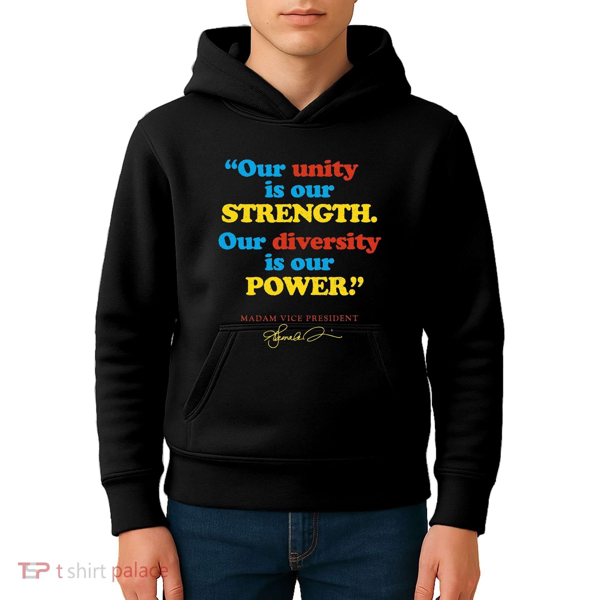 Unity Strength Diversity Power Quote For Social Justice Kids Hoodie