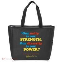 Unity Strength Diversity Power Quote For Social Justice Tote Bag thumb 0