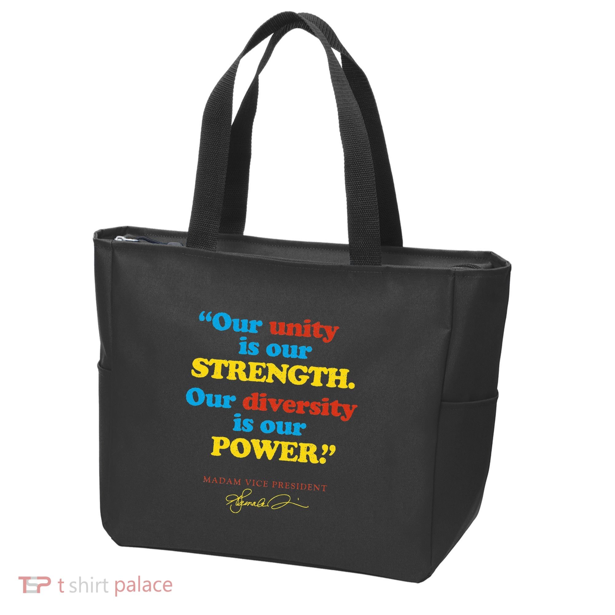 Unity Strength Diversity Power Quote For Social Justice Tote Bag