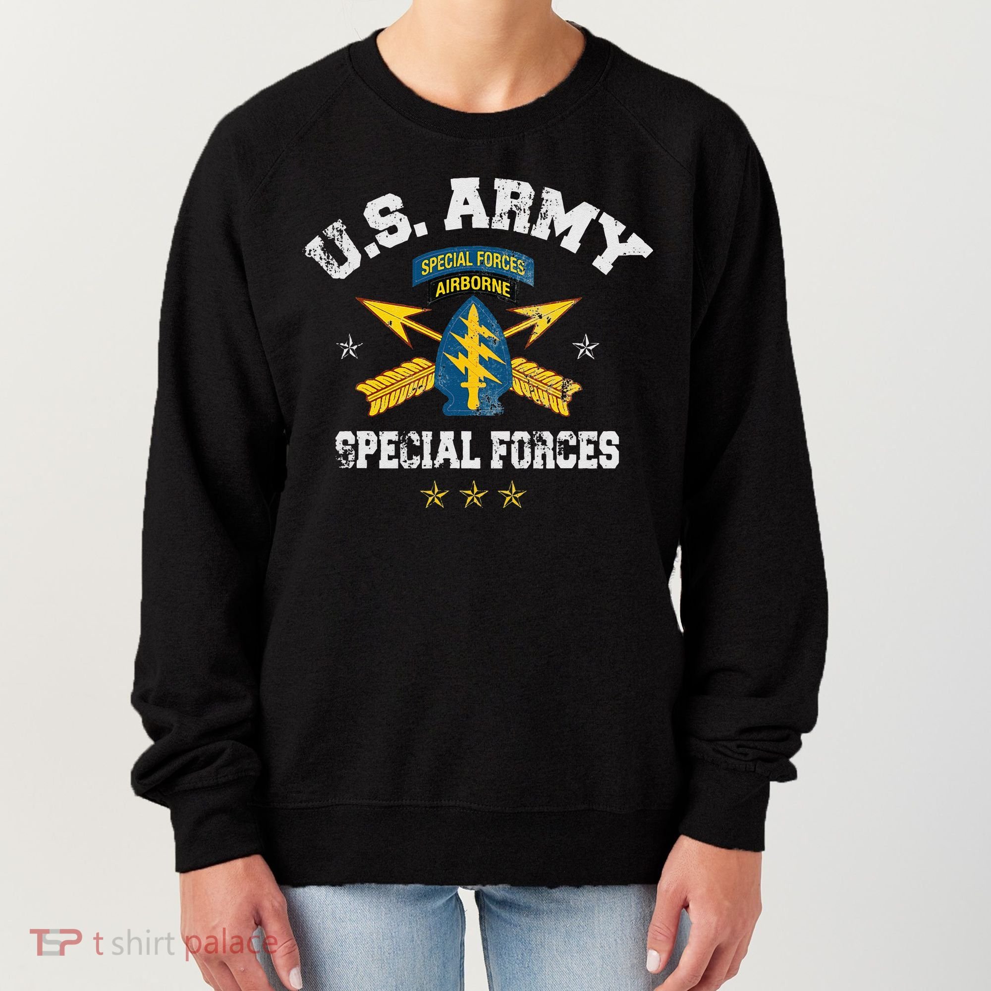 US Special Forces Group Airborne Veteran SFG 4th Of July Men Women's Sweatshirt