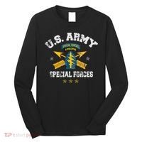 US Special Forces Group Airborne Veteran SFG 4th Of July Men Long Sleeve Shirt thumb 0