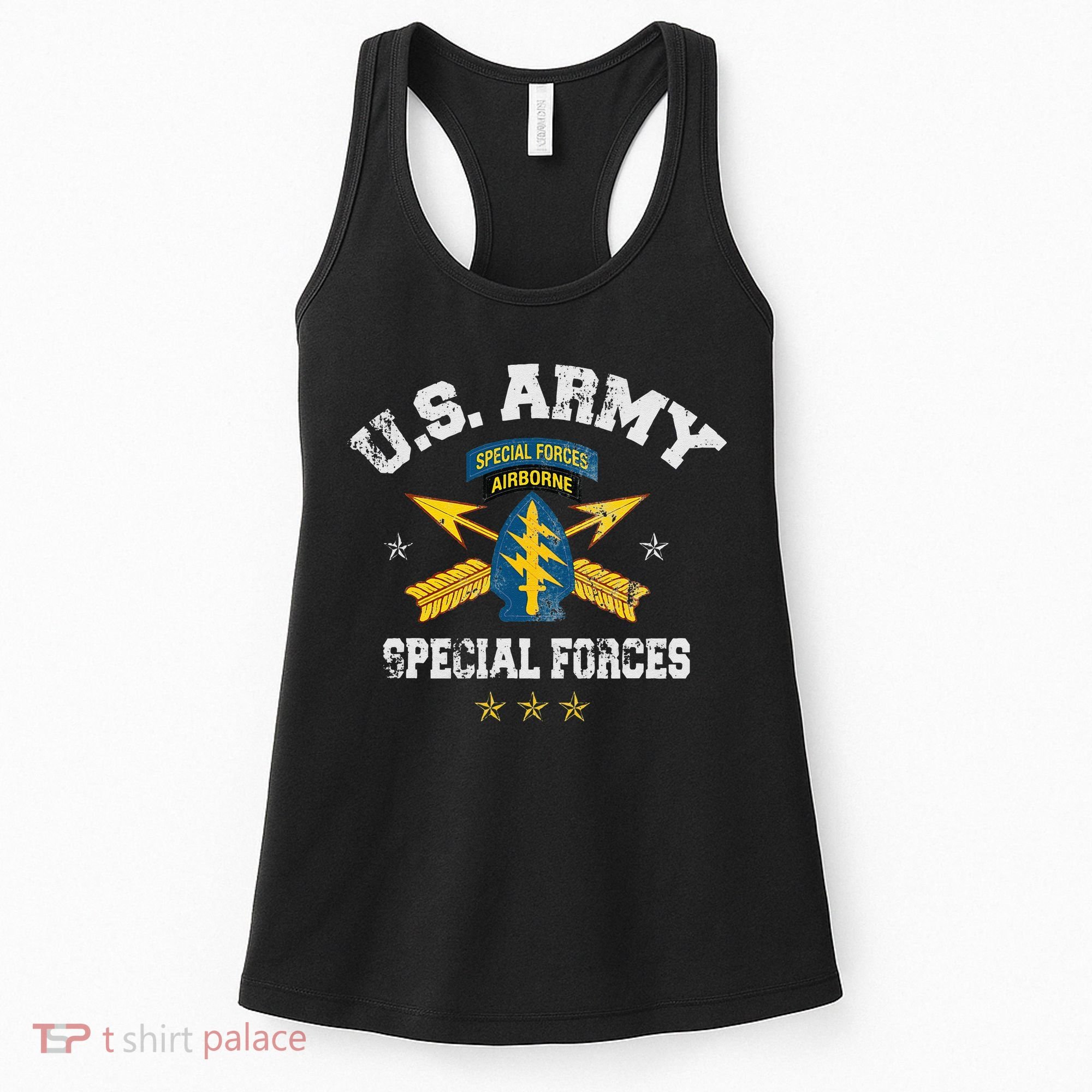 US Special Forces Group Airborne Veteran SFG 4th Of July Men Women's Tank Top