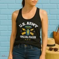 US Special Forces Group Airborne Veteran SFG 4th Of July Men Women's Tank Top thumb 2