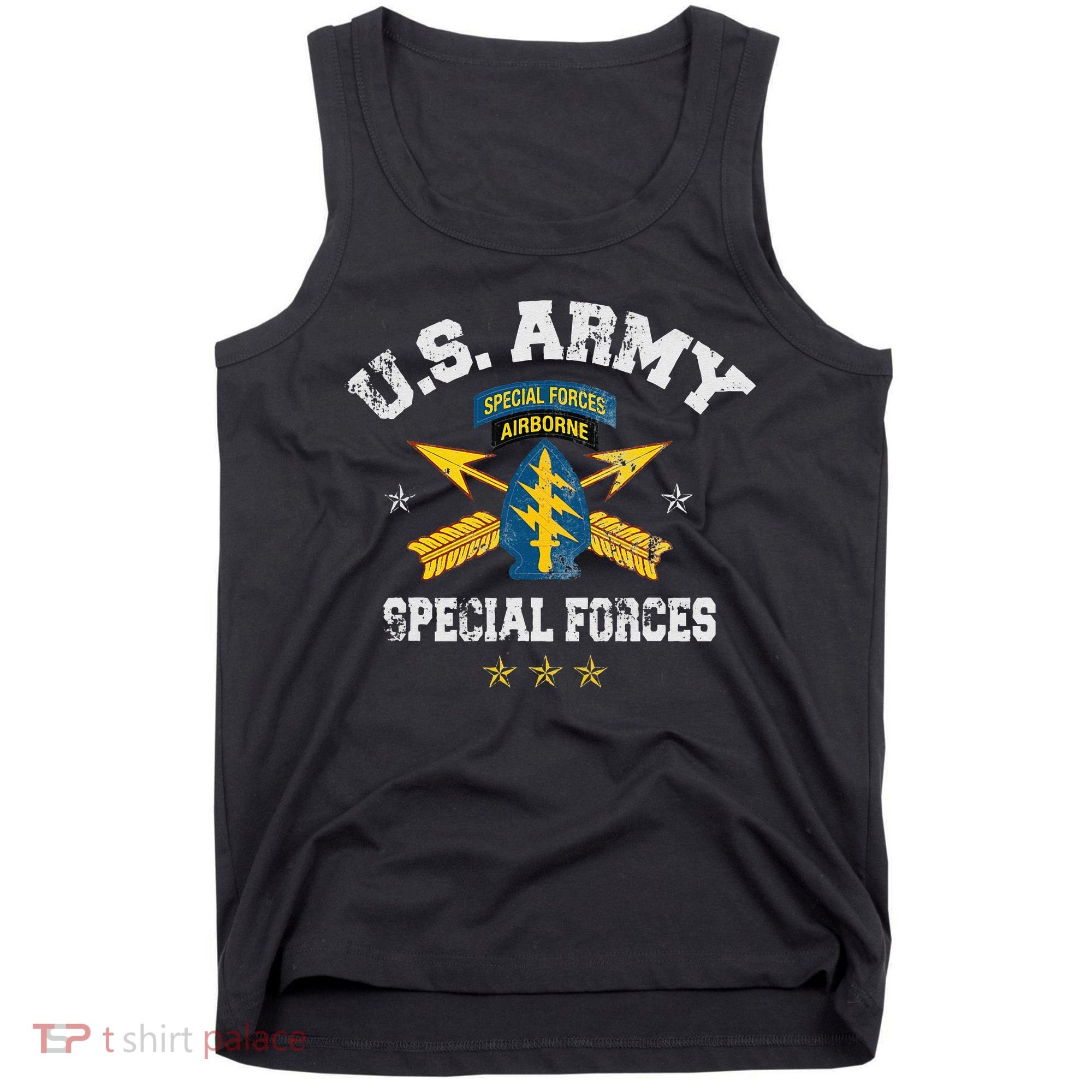 US Special Forces Group Airborne Veteran SFG 4th Of July Men Tank Top