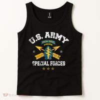 US Special Forces Group Airborne Veteran SFG 4th Of July Men Tank Top thumb 2