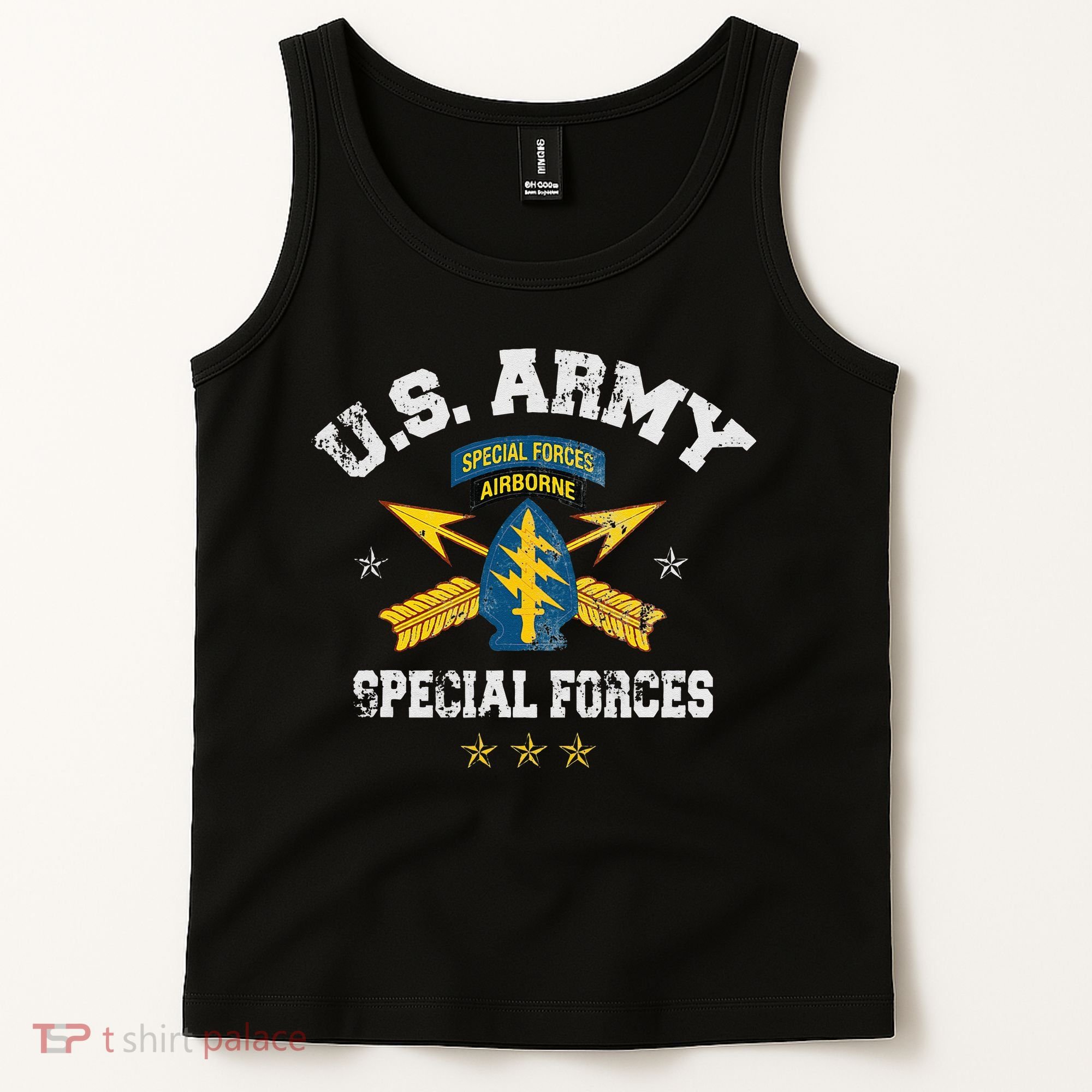US Special Forces Group Airborne Veteran SFG 4th Of July Men Tank Top