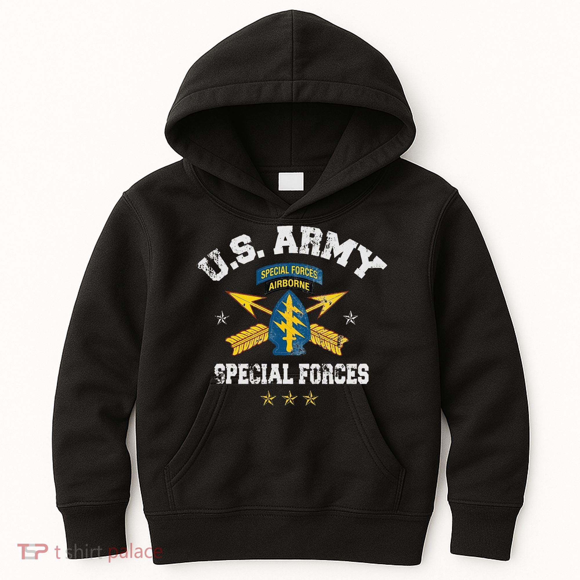 US Special Forces Group Airborne Veteran SFG 4th Of July Men Kids Hoodie