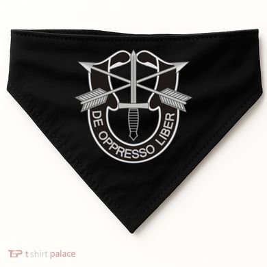 Us Special Forces Meaningful Gift De Oppresso Liber Cool Gift USA-Made Doggie Bandana
