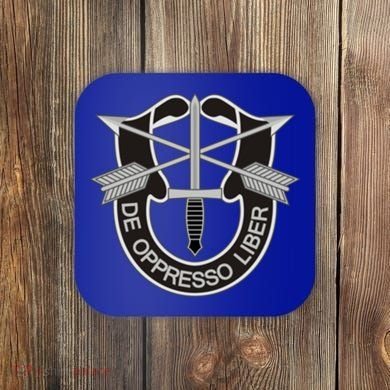 Us Special Forces Meaningful Gift De Oppresso Liber Cool Gift Coaster