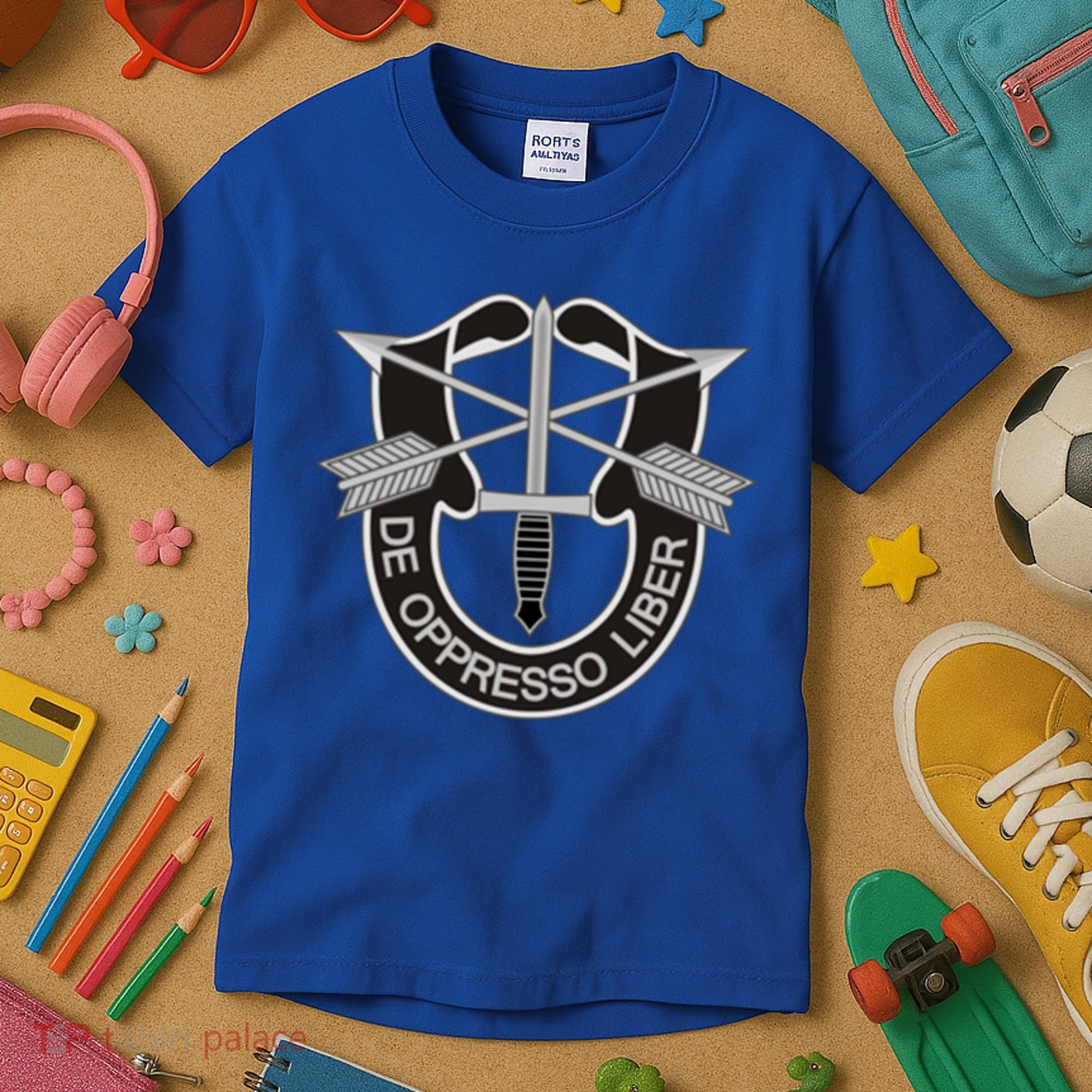 Us Special Forces Meaningful Gift De Oppresso Liber Cool Gift Kids T-Shirt