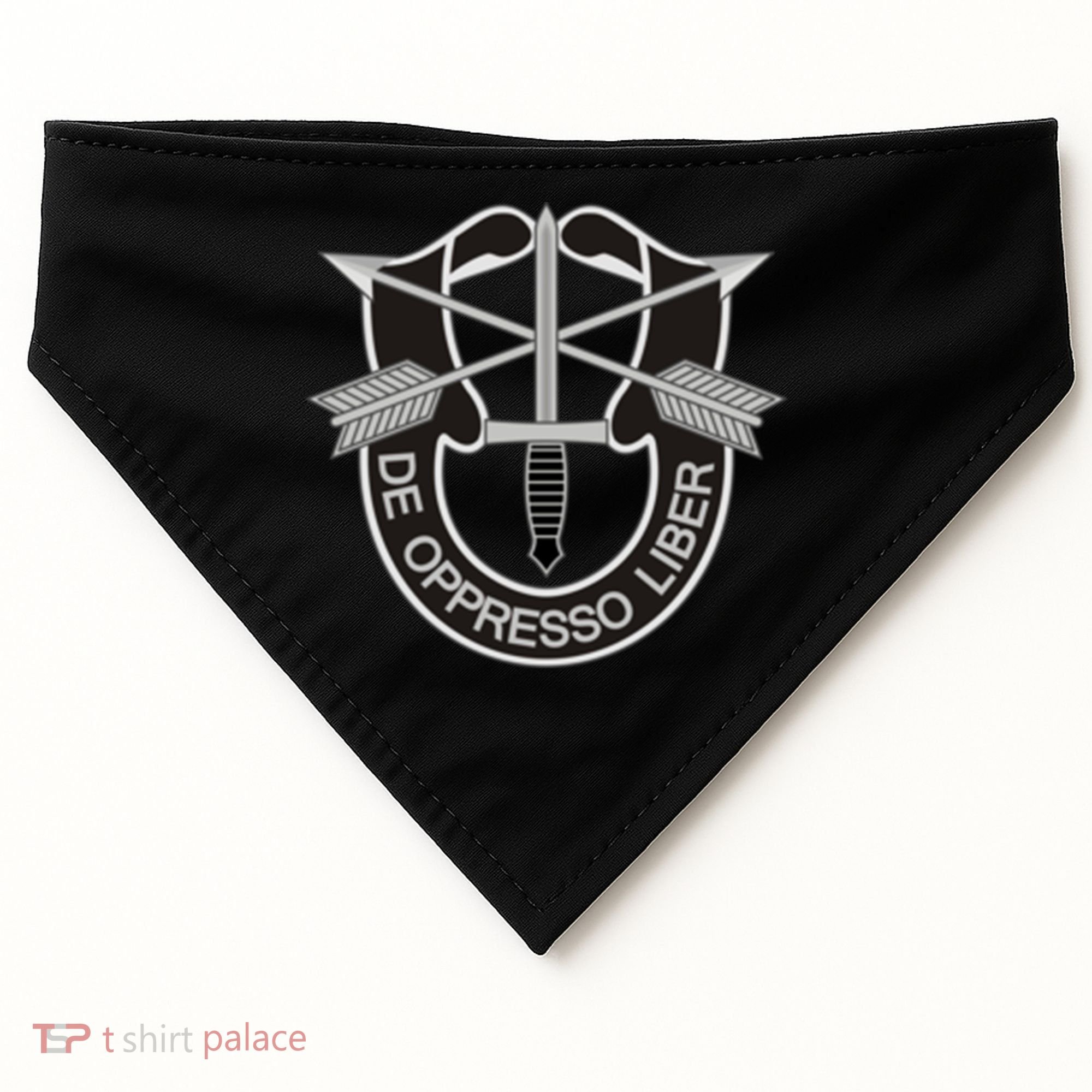 Us Special Forces Cool Gift De Oppresso Liber Gift USA-Made Doggie Bandana