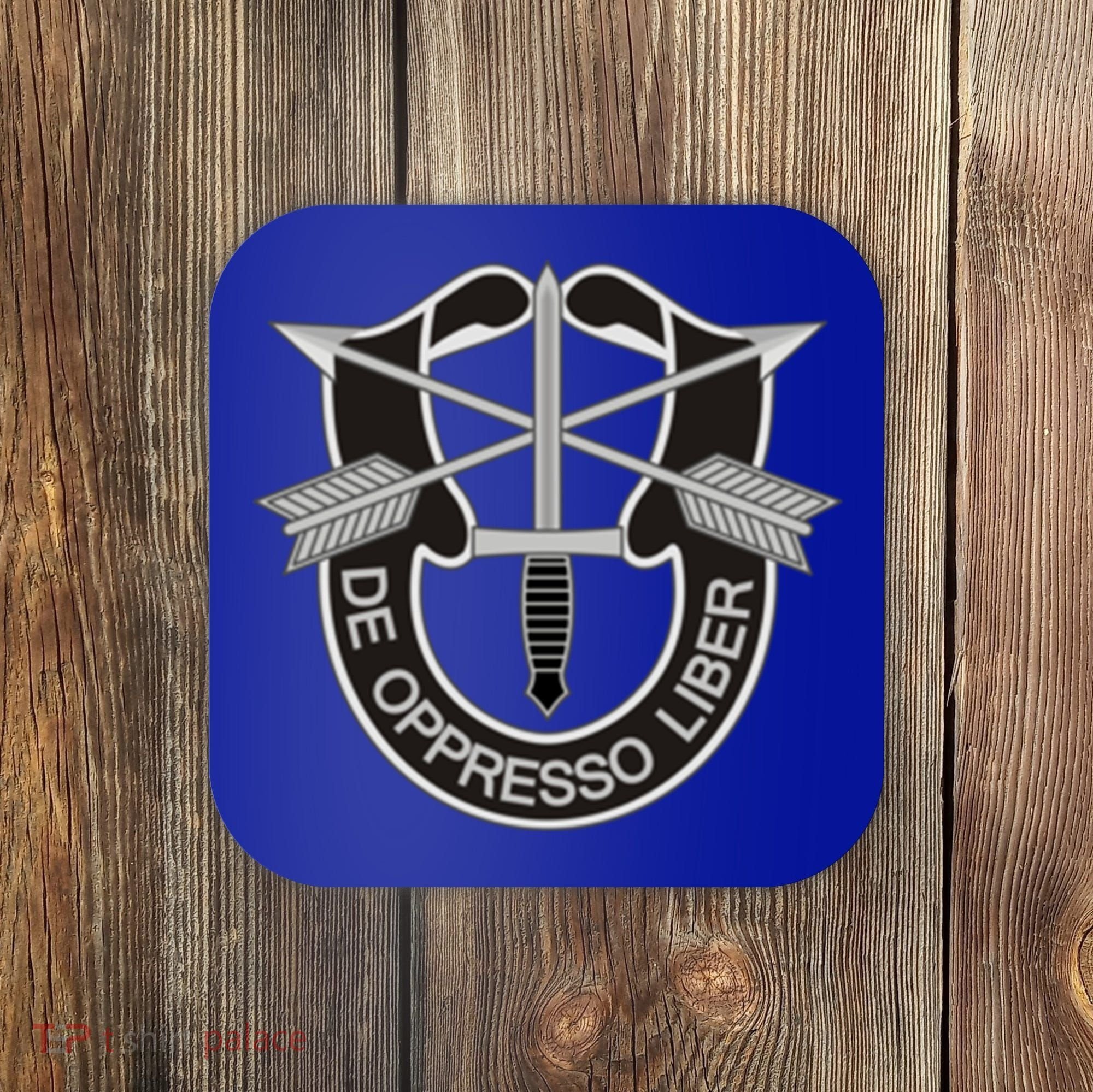 Us Special Forces Cool Gift De Oppresso Liber Gift Coaster