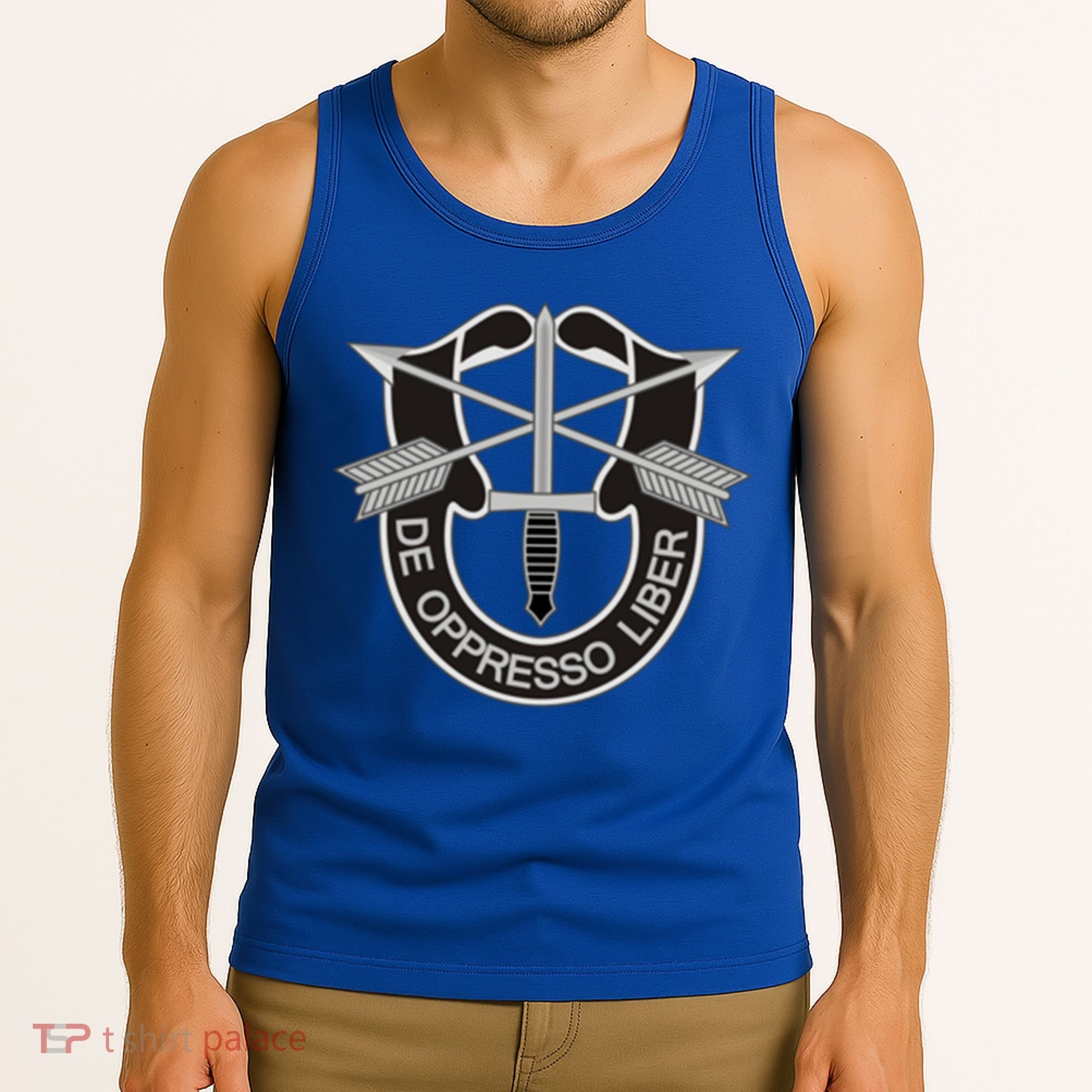 Us Special Forces Cool Gift De Oppresso Liber Gift Tank Top
