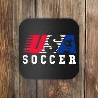 USA Soccer Fan American Football Coaster thumb 0