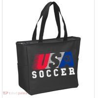 USA Soccer Fan American Football Tote Bag thumb 2