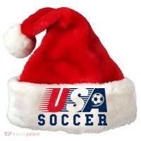 USA Soccer Fan American Football Santa Hat thumb 0