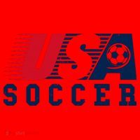 USA Soccer Fan American Football Santa Hat thumb 1