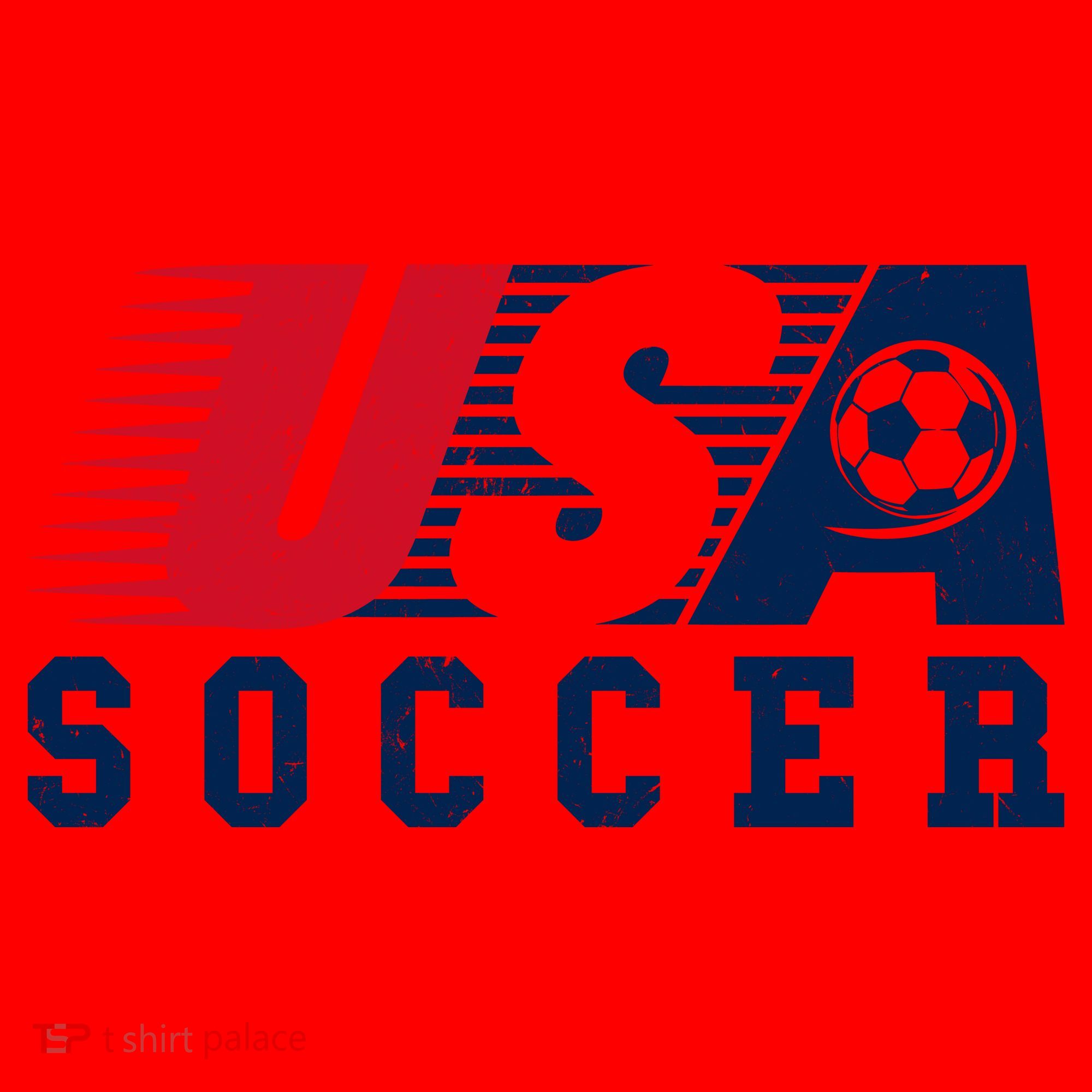 USA Soccer Fan American Football Santa Hat