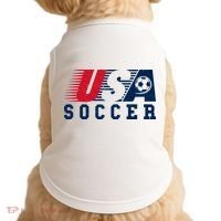 USA Soccer Fan American Football Doggie Tank thumb 0