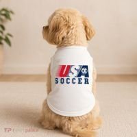 USA Soccer Fan American Football Doggie Tank thumb 2