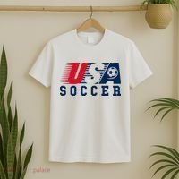USA Soccer Fan American Football T-Shirt thumb 2