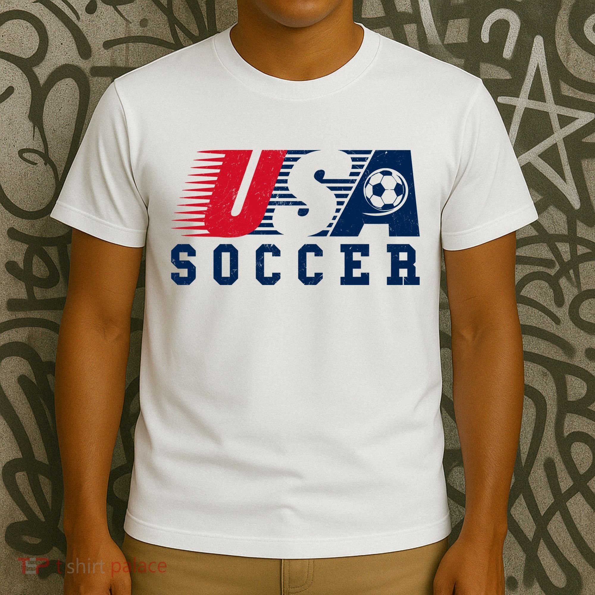 USA Soccer Fan American Football T-Shirt