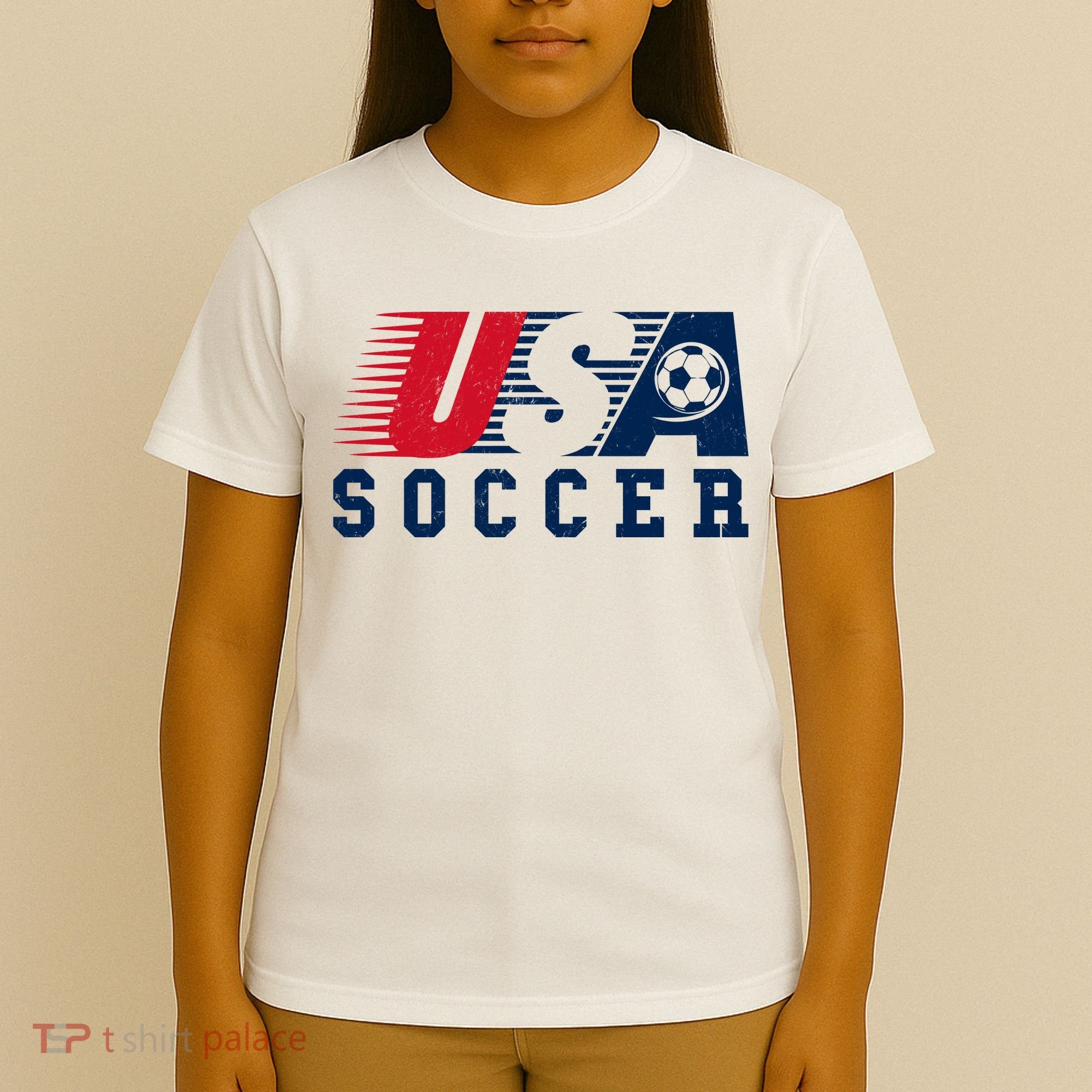 USA Soccer Fan American Football T-Shirt