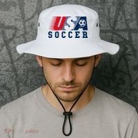 USA Soccer Fan American Football Bucket Hat thumb 2