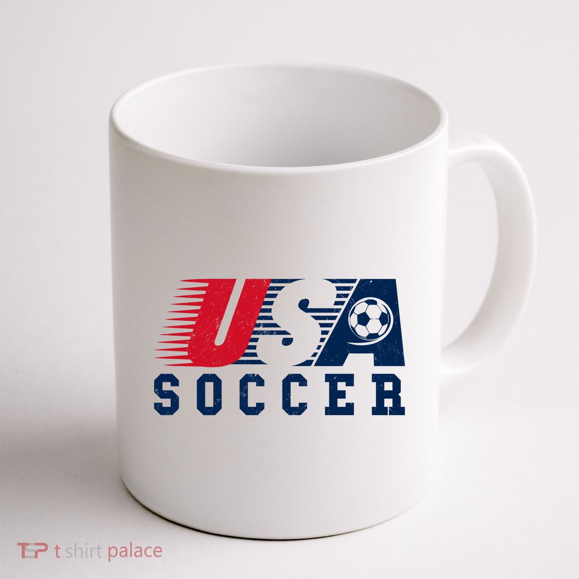 USA Soccer Fan American Football Coffee Mug