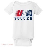 USA Soccer Fan American Football Baby Bodysuit thumb 0