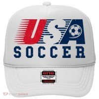 USA Soccer Fan American Football Hat thumb 0