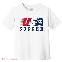 USA Soccer Fan American Football Toddler T-Shirt thumb 0