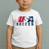 USA Soccer Fan American Football Toddler T-Shirt thumb 2