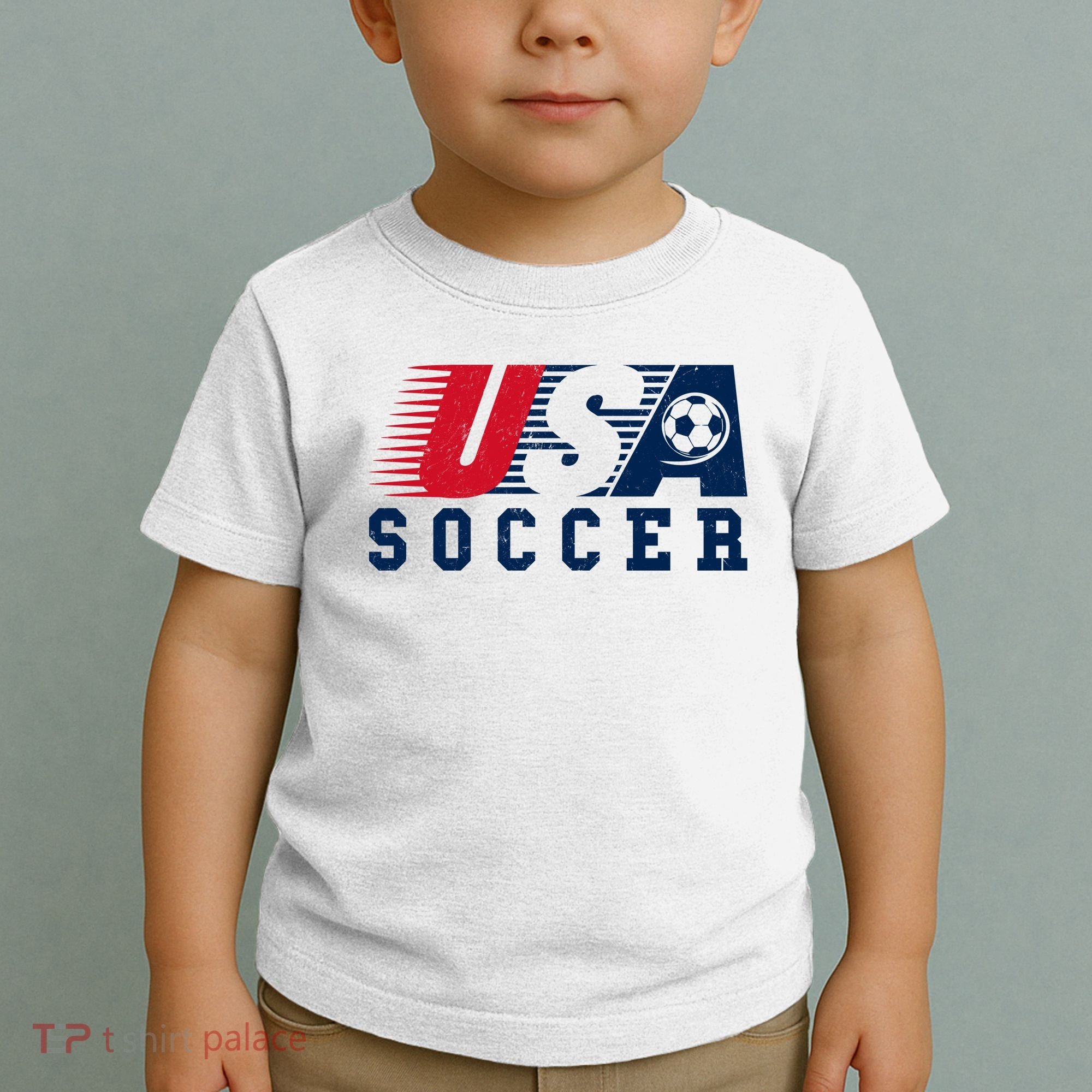 USA Soccer Fan American Football Toddler T-Shirt