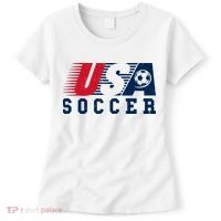 USA Soccer Fan American Football Women's T-Shirt thumb 0
