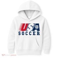 USA Soccer Fan American Football Kids Hoodie thumb 0