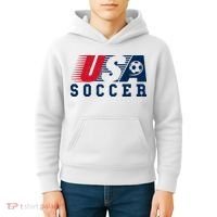 USA Soccer Fan American Football Kids Hoodie thumb 4