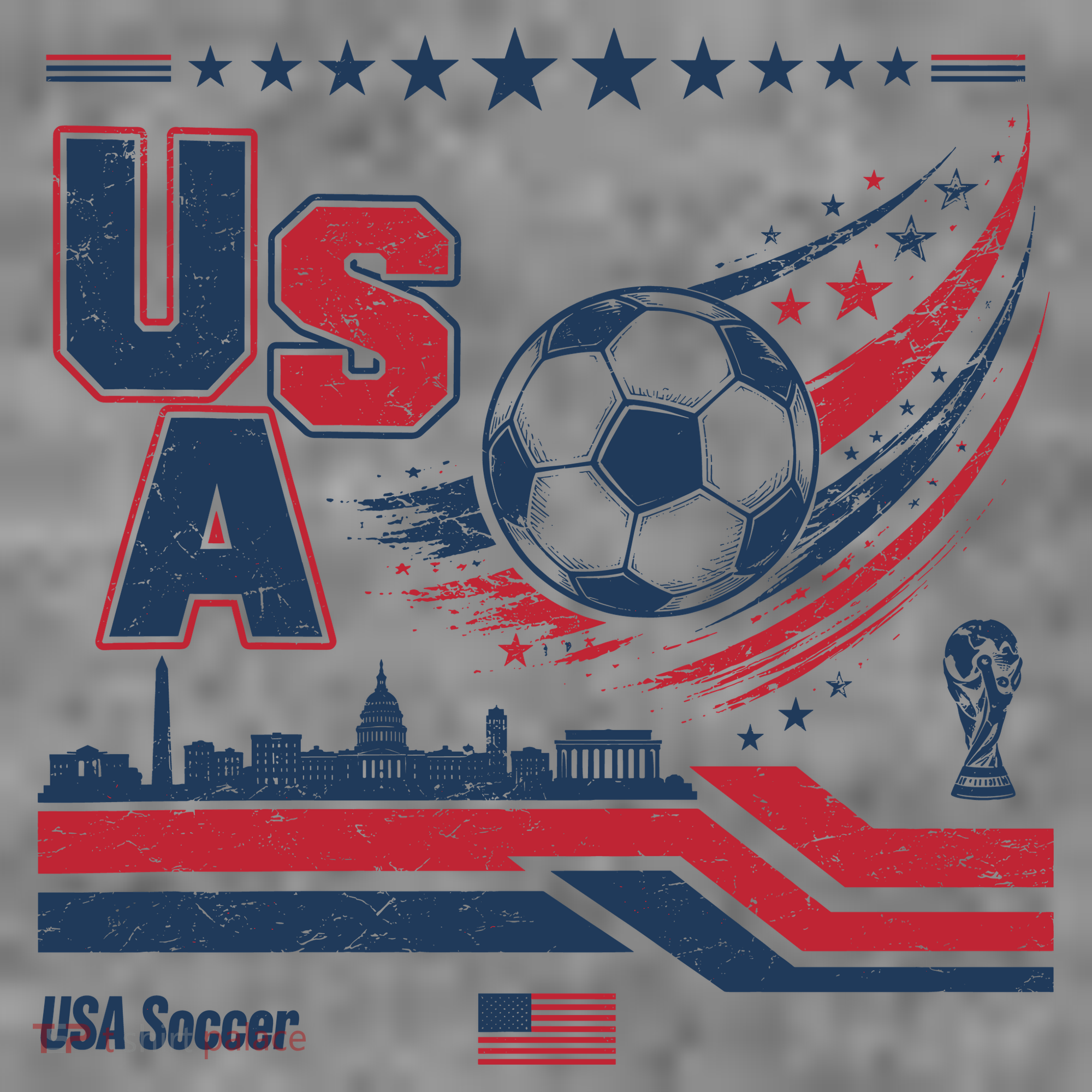 USA Soccer Fan Gear Capitol Toddler Hoodie