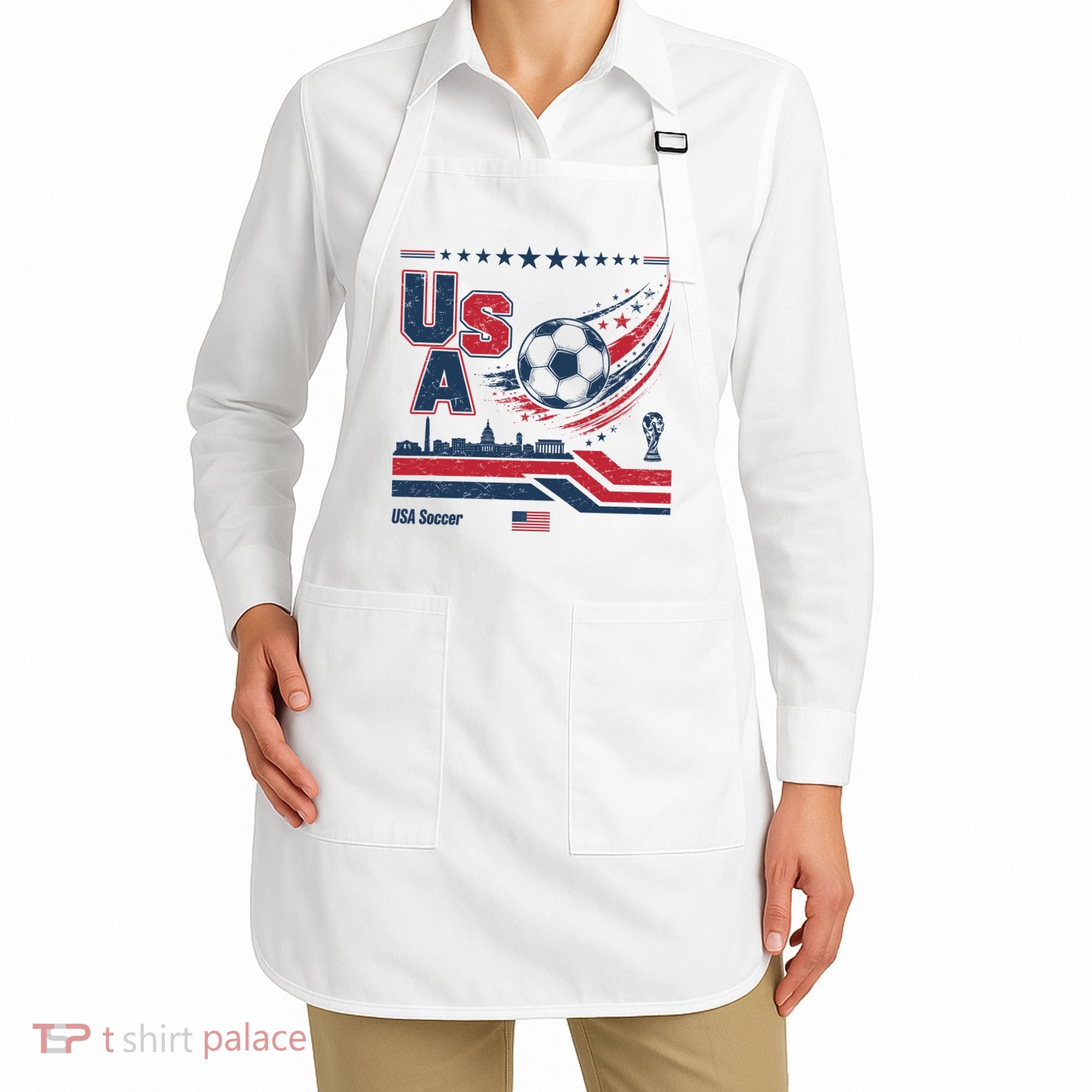 USA Soccer Fan Gear Capitol Apron