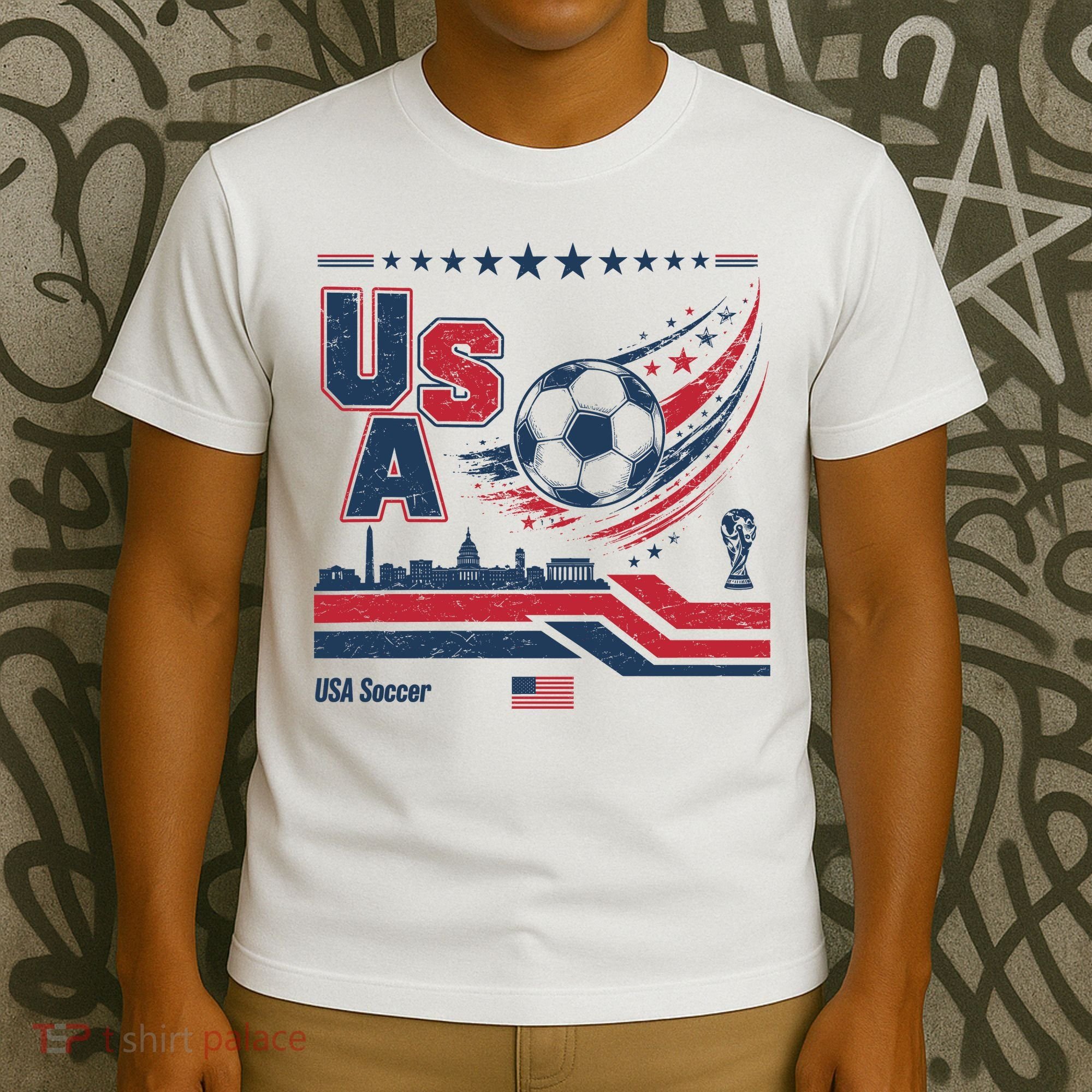 USA Soccer Fan Gear Capitol T-Shirt
