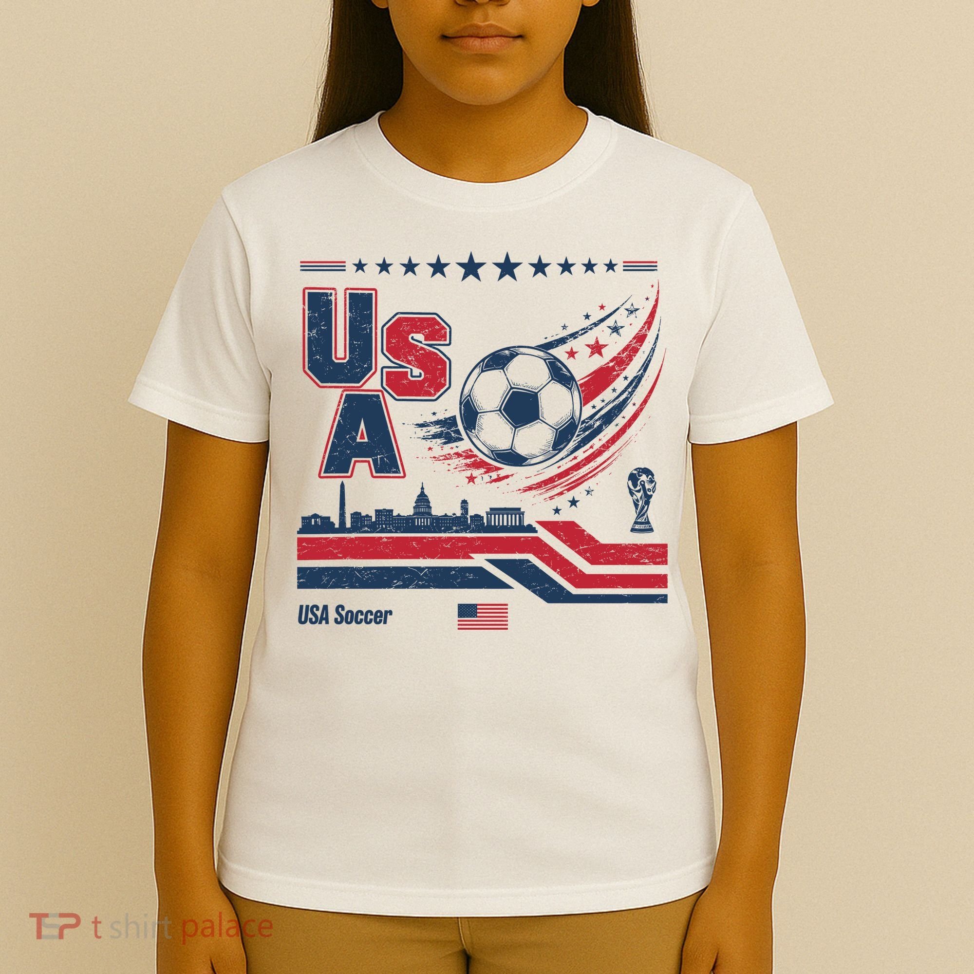 USA Soccer Fan Gear Capitol T-Shirt