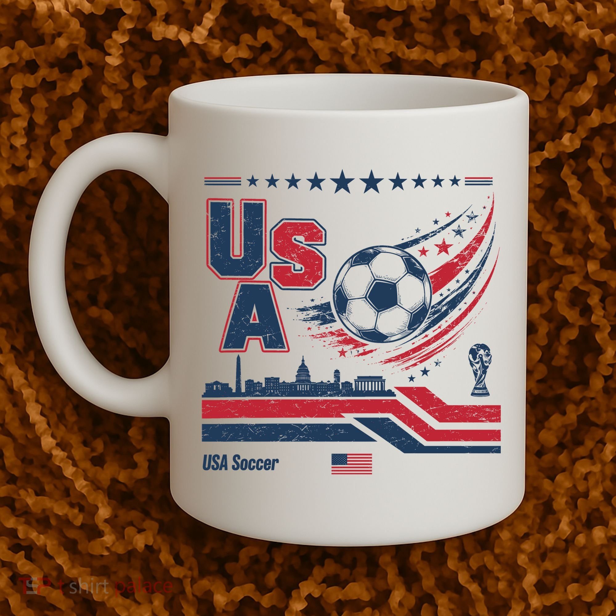 USA Soccer Fan Gear Capitol Coffee Mug