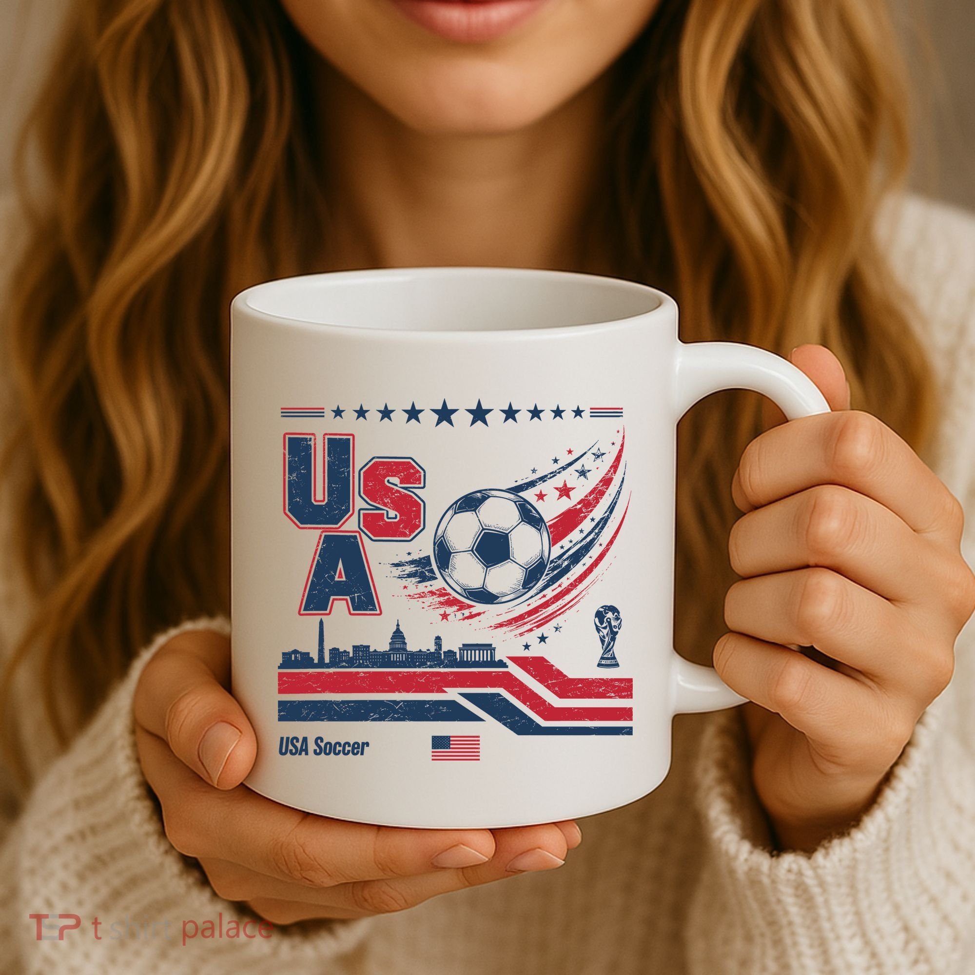 USA Soccer Fan Gear Capitol Coffee Mug