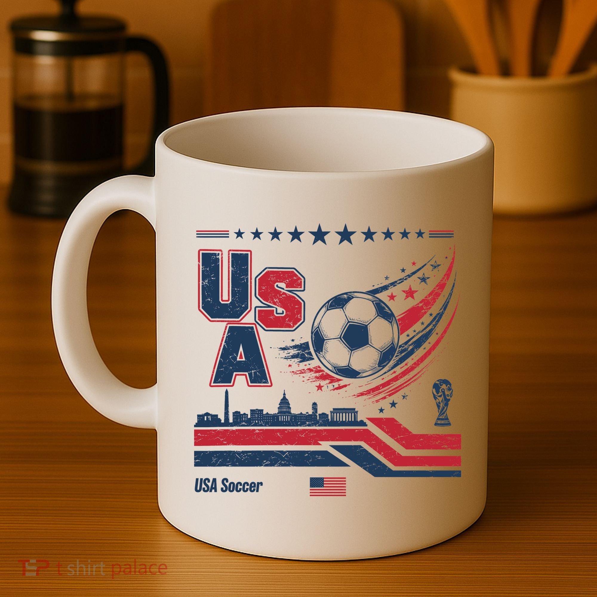 USA Soccer Fan Gear Capitol Coffee Mug